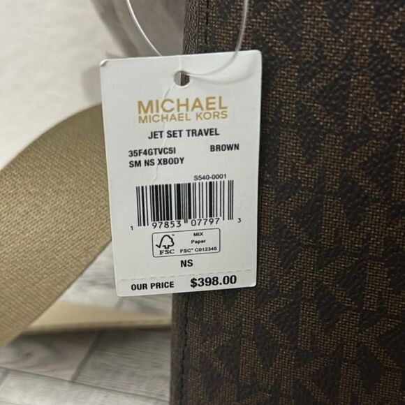 Michael Kors Jet Set Travel Metallic Messenger Bag NWT - Picture 16 of 16